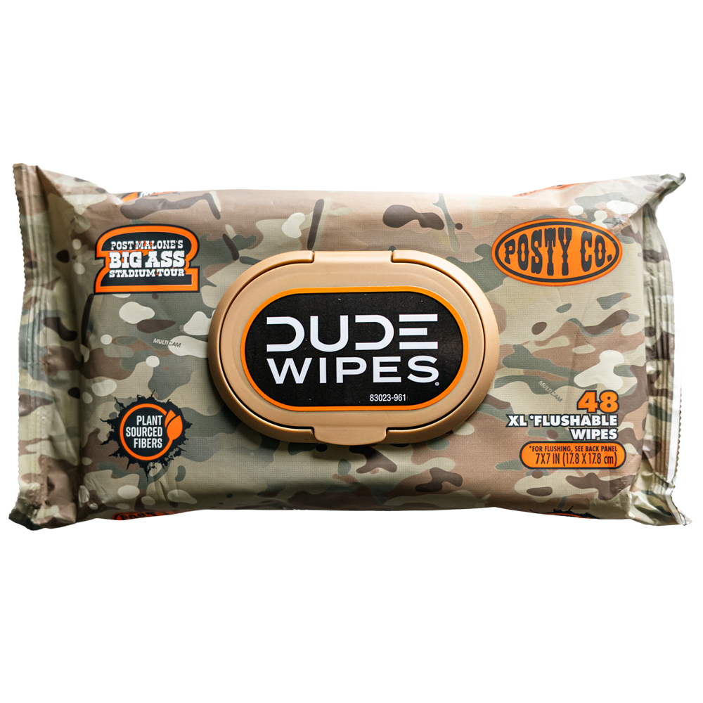 Post Malone Big Ass Stadium Tour Camo Dude Wipes