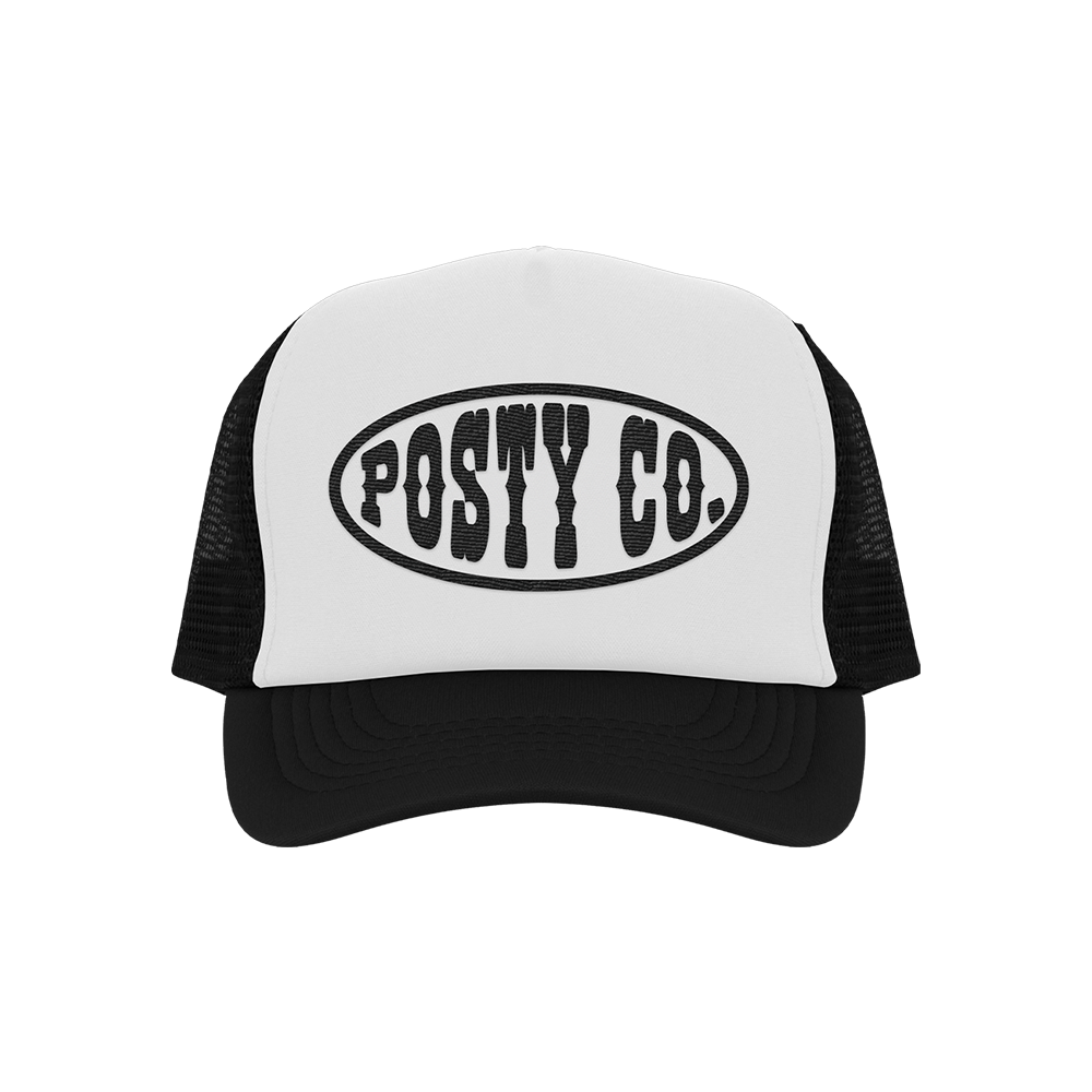Posty Co Trucker Hat Black