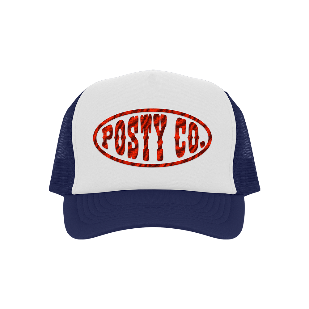 Posty Co Trucker Hat Navy