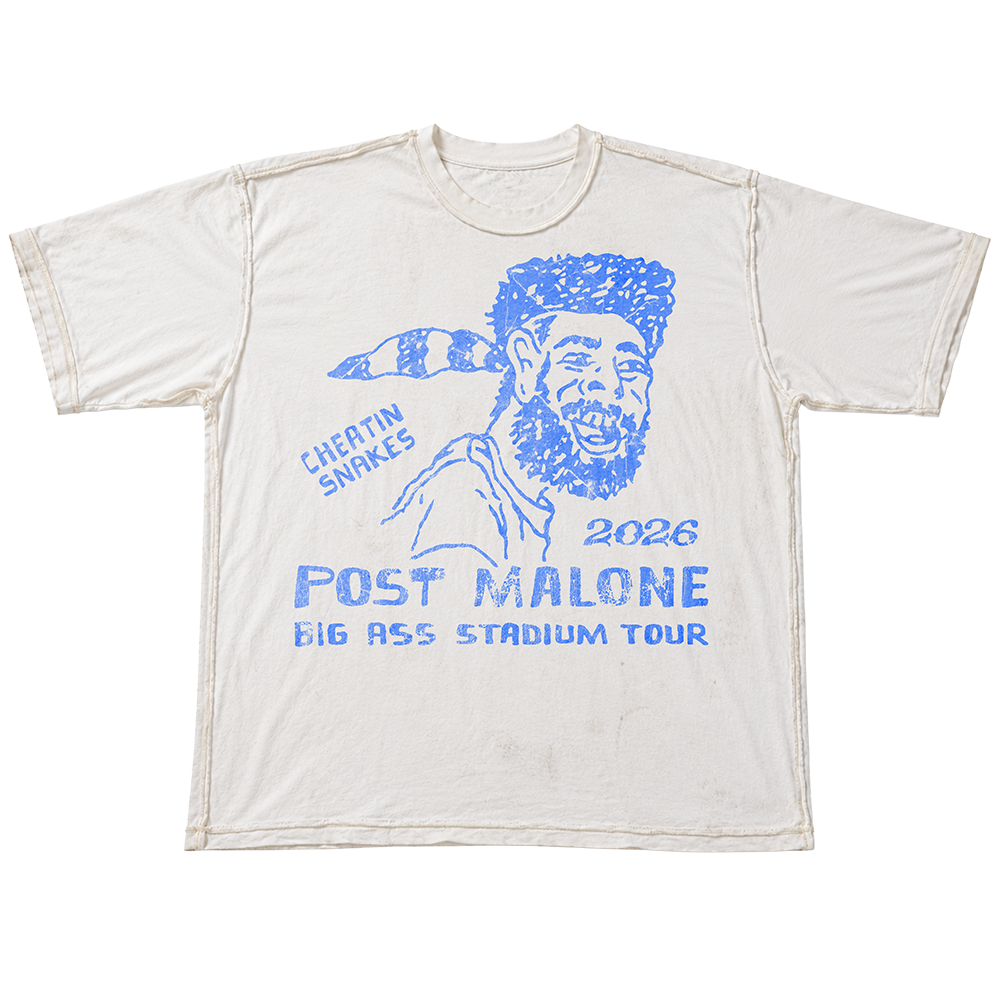 Post Malone x Cheatin' Snakes White Tee