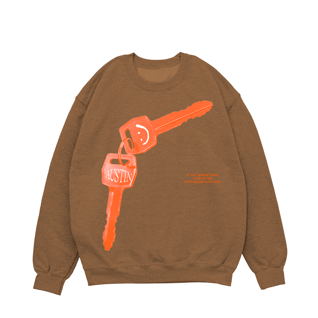 TAN KEYS CREWNECK FRONT