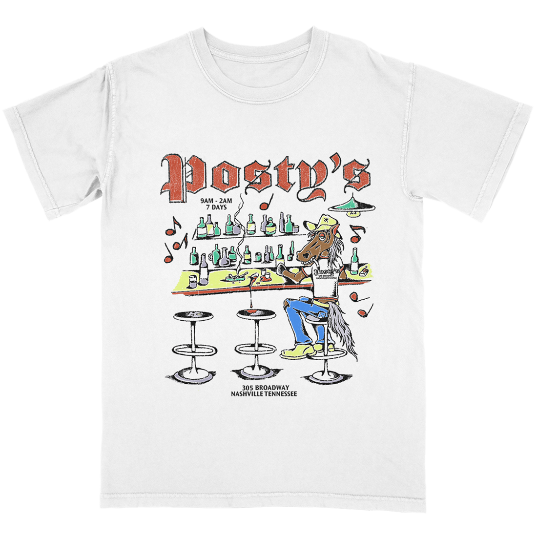 Lead a Horse to Posty's T-Shirt Front