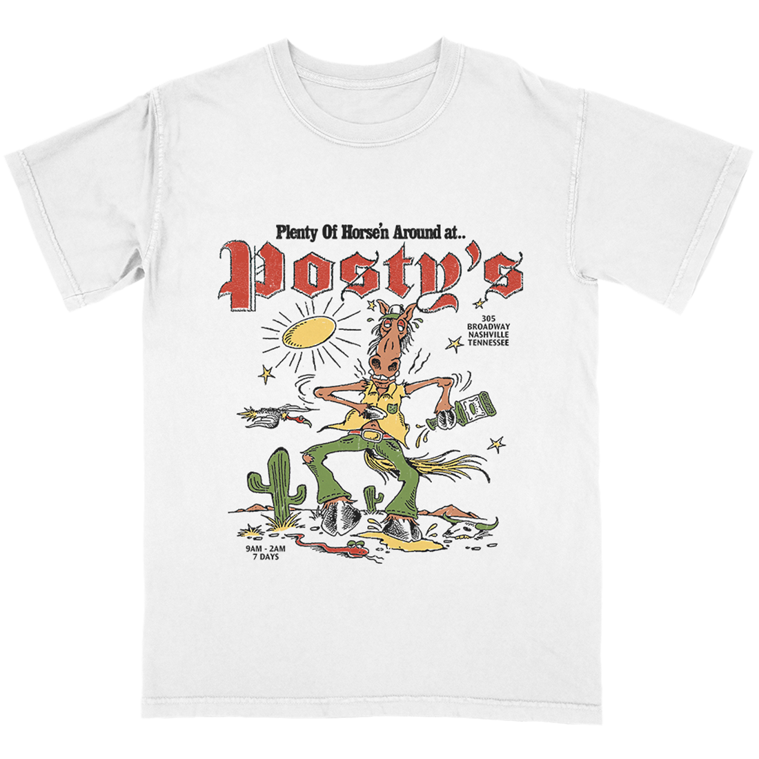 Posty's Horse'n Around T-Shirt Front