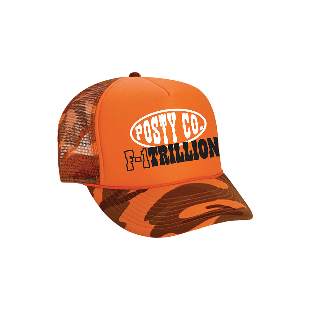 F-1 Trillion Orange Camo Hat