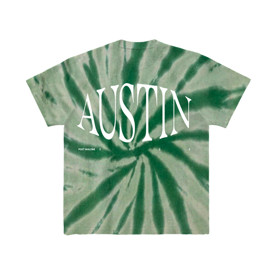 Austin Green Tie Dye T-Shirt Front