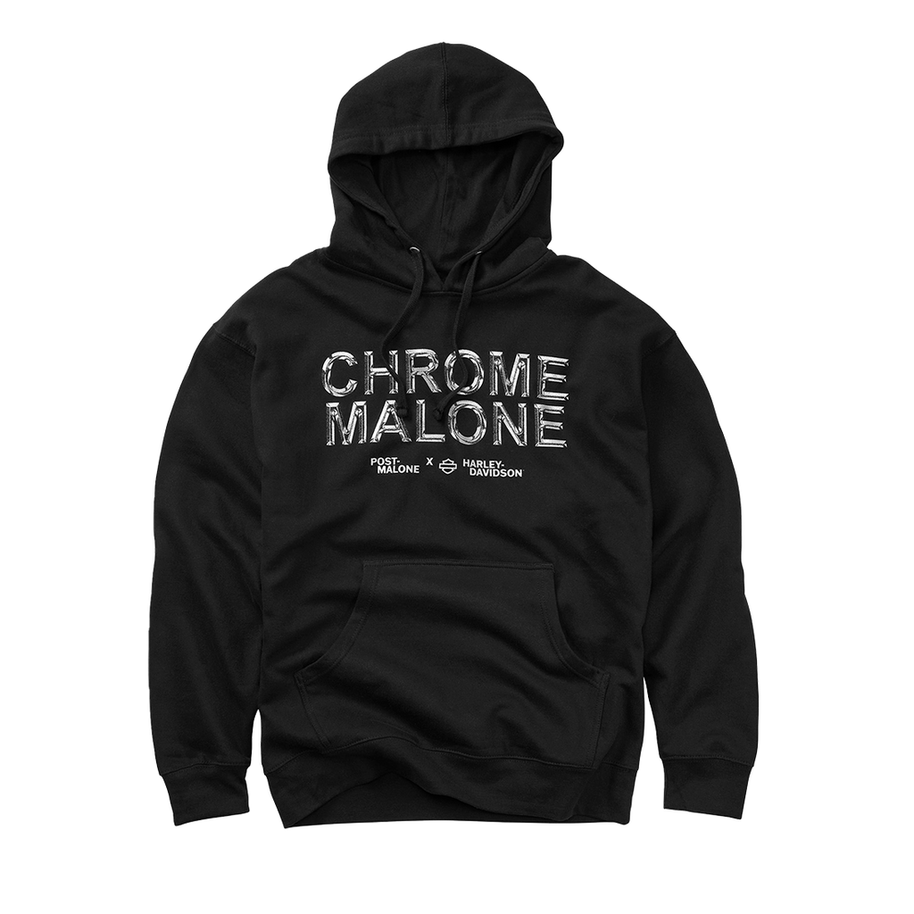 POST MALONE x H-D CHROME MALONE PULLOVER HOODIE FRONT
